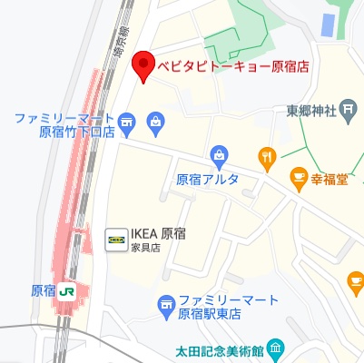 ベビタピトーキョー原宿店の地図