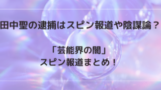 田中聖の逮捕